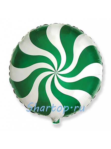 Фольгированный шар "Леденец зеленый" 46 см