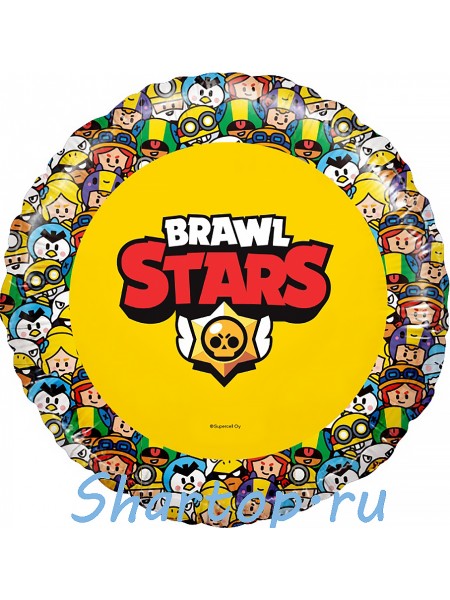 Фольгированный шар "Бравл Старс, Brawl Stars"