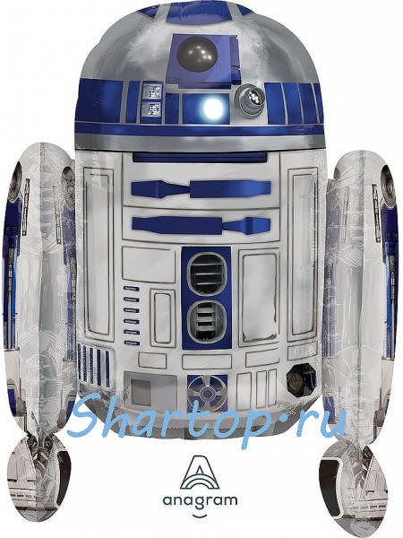 Фольгированный шар фигура "Звездные войны, R2-D2" (25''/64 см)