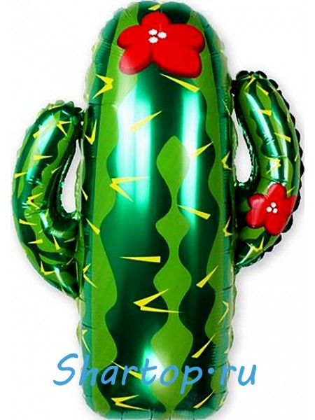 Фольгированный шар с гелием "Кактус" 70 см