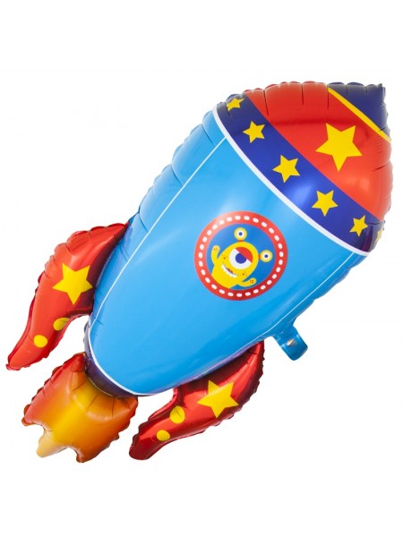 Фольгированный шар с гелием "Ракета" 104 см