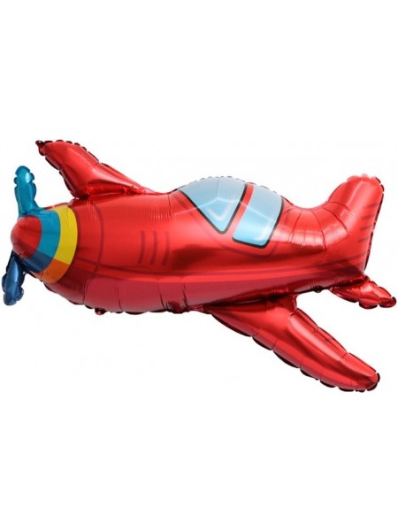 Фольгированный Шар с гелием "Самолет красный"  97 см. Испания