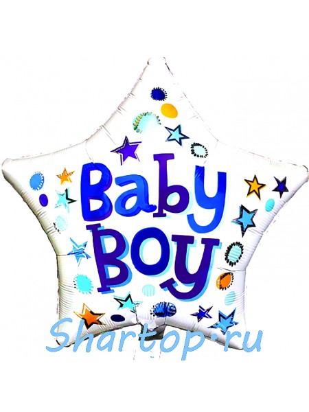 Шар Звезда Baby Boy 45 см
