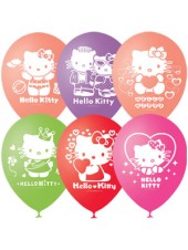Шары "Hello Kitty" пастель