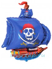 Фольгированный шар "Корабль Пиратов" 104 см