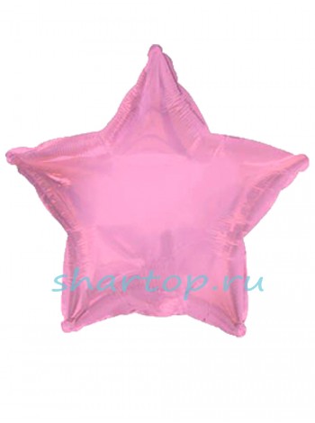 Фольгированная звезда "Розовая" 46 см