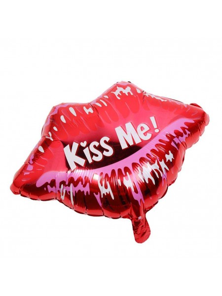 Фольгированный шар "Kiss me - Поцелуй меня" 61 см