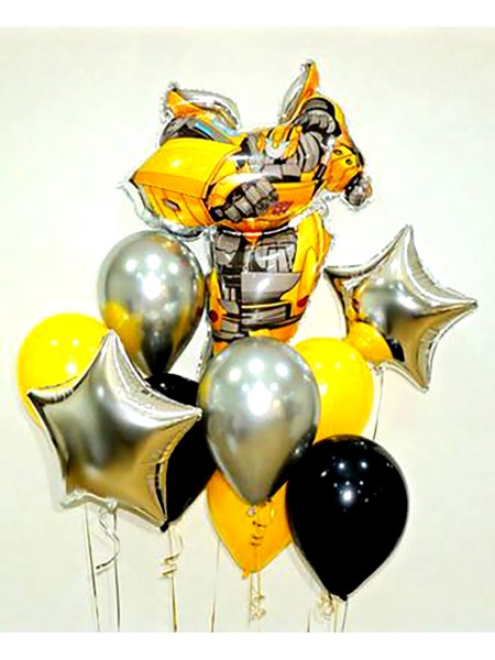 Композиция из шаров с трансформером "Бамблби Bambl Bee"